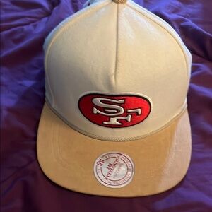 Mitchell & Ness Tan and Black Cap